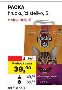 Barvy a laky drogerie PACKA hrudkující stelivo, 5l nabídka