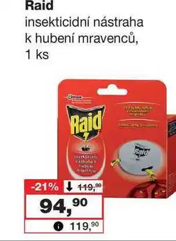 Barvy a laky drogerie Raid insekticidní nástraha k hubení mravenců, 1 ks nabídka