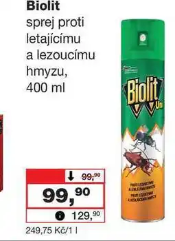 Barvy a laky drogerie Biolit sprej proti letajícímu a lezoucímu hmyzu, 400 ml nabídka