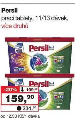 Barvy a laky drogerie Persil prací tablety, 11/13 dávek nabídka