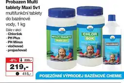 Barvy a laky drogerie Probazen Multi tablety Maxi 5v1 multifunkční tablety do bazénové vody, 1 kg nabídka