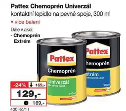 Barvy a laky drogerie Pattex Chemoprén Univerzál kontaktní lepidlo na pevné spoje, 300 ml nabídka