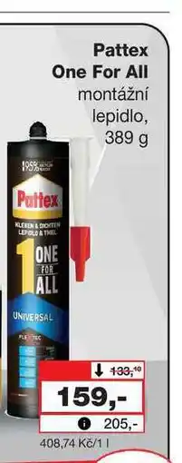 Barvy a laky drogerie Pattex One For All montážní lepidlo, 389 g nabídka