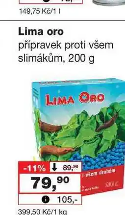 Barvy a laky drogerie Lima oro přípravek proti všem slimákům, 200 g nabídka