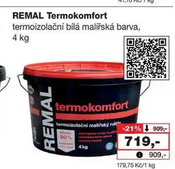 Barvy a laky drogerie REMAL Termokomfort termoizolační bílá malířská barva, 4 kg nabídka