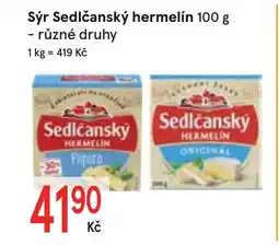 Žabka Sýr sedlčanský hermelín nabídka
