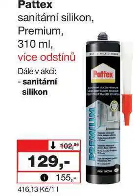 Barvy a laky drogerie Pattex sanitární silikon, Premium, 310 ml nabídka