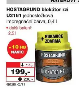 Barvy a laky drogerie HOSTAGRUND blokátor rzi U2161 jednosložková impregnační barva, 0,4l nabídka