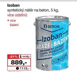 Barvy a laky drogerie Izoban syntetický nátěr na beton, 5 kg nabídka