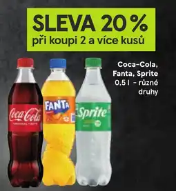 Žabka Coca-cola, fanta, sprite nabídka
