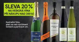 Žabka Ilustrační foto, platí na celý sortiment tichých a perlivých vín nabídka