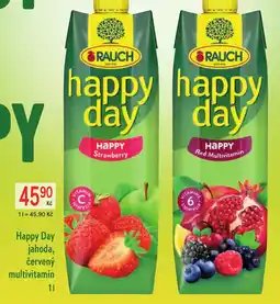 Žabka HAPPY DAY Jahoda, červený multivitamín nabídka