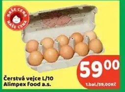 Brněnka Čerstvá vejce l/10 alimpex food a.s. nabídka