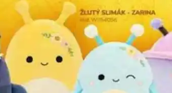 Wiky Squishmallows zluty slimak - zarina nabídka