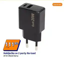 Action Nabíječka se 2 porty Re-load nabídka