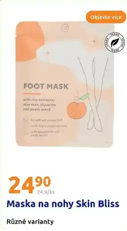 Action Maska na nohy Skin Bliss nabídka