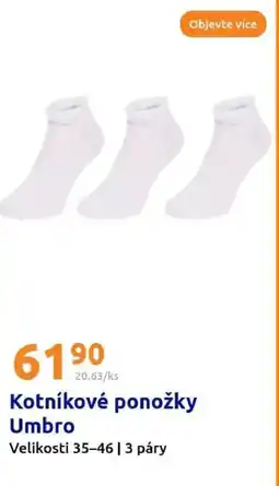 Action Kotníkové ponožky Umbro nabídka