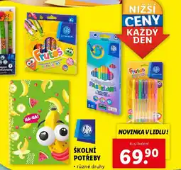 Lidl Školní potřeby nabídka