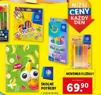 Lidl Školní potřeby nabídka