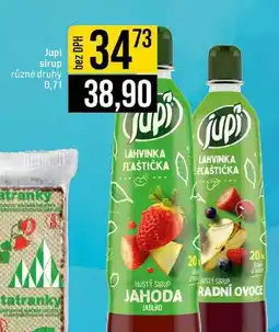 Jip Jupi sirup různé druhy 0,7l nabídka