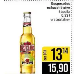 Jip Desperados ochucené pivo tequila 0,33l nabídka