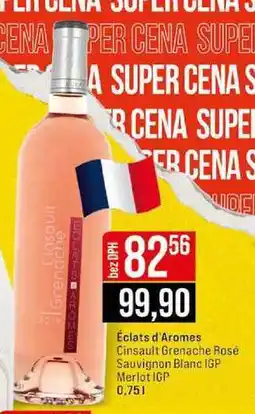 Jip Éclats d'Aromes Cinsault Grenache Rosé Sauvignon Blanc IGP Merlot IGP 0,75l nabídka