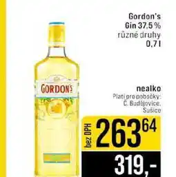 Jip Gordon's Gin 37,5% různé druhy 0,7l nabídka