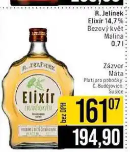 Jip R. Jelínek Elixir 14,7% Bezový květ Malina 0,7l nabídka