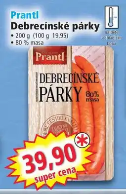 Norma Prantl Debrecínské párky nabídka