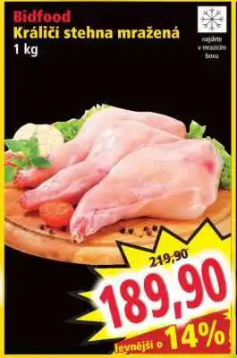 Norma Bidfood Králičí stehna mražená nabídka