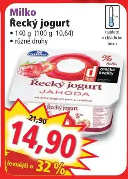 Norma Milko Řecký jogurt nabídka