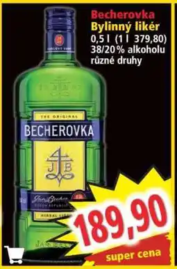 Norma Becherovka nabídka