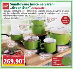 Norma Smal­tované hrnce na vaření „Green Star“, kropenaté nabídka