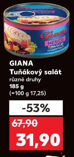 Kaufland Giana Tuňákový salát nabídka