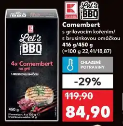 Kaufland Camembert s grilovacím kořením/s brusinkovou omáčkou nabídka