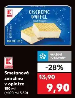 Kaufland SMETANOVÁ ZMRZLINA V OPLATCE nabídka