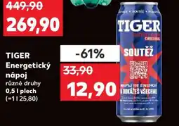 Kaufland TIGER Energetický nápoj nabídka