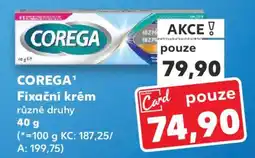 Kaufland Corega fixační krém nabídka