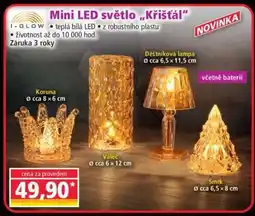 Norma Mini LED světlo „Křišťál“ nabídka