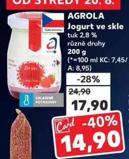 Kaufland AGROLA Jogurt ve skle nabídka