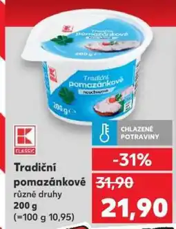 Kaufland Tradiční pomazánkové nabídka