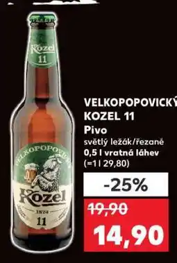 Kaufland Velkopopovický Kozel 11 nabídka