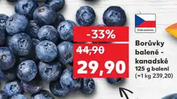 Kaufland Borůvky balené - kanadské nabídka