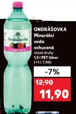 Kaufland ONDRÁŠOVKA Minerální voda ochucená nabídka