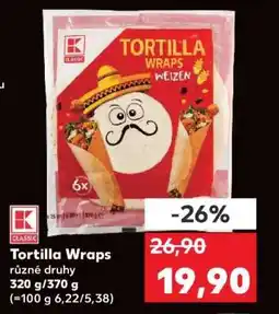 Kaufland Tortilla Wraps nabídka