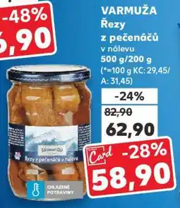 Kaufland VARMUŽA Řezy z pečenáčů v nálevu nabídka