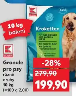 Kaufland Granule pro psy nabídka