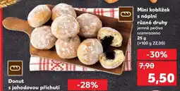 Kaufland Mini koblížek s náplní různé druhy nabídka
