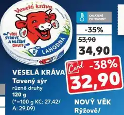 Kaufland Veselá kráva tavený sýr nabídka