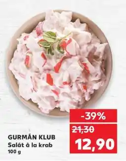 Kaufland Gurmán Klub Salát à la krab nabídka